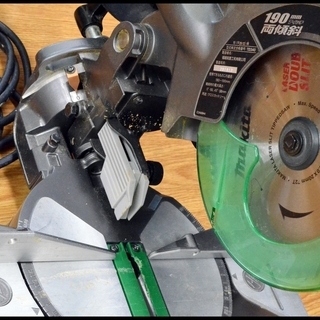 中古 Hikoki 190mm 卓上丸のこ C7FC 両傾斜45° LEDライト付丸