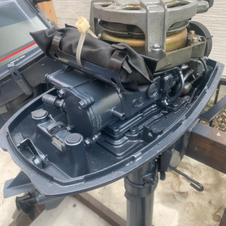 ヤマハ5馬力船外機・エンジン始動済【ジャンク】