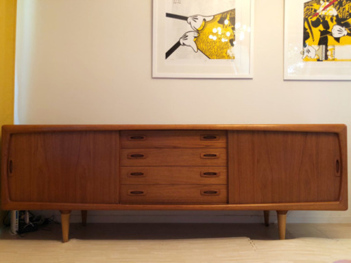 値下 / TEAK SIDEBOARD BY H.P. HANSEN, DENMARK 1960s 北欧 ヴィンテージ ミッドセンチュリー　サイドボード