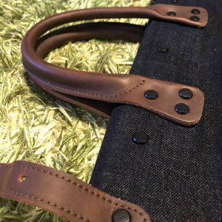 【HOUSTON/ヒューストン】大容量デニムボストンバック　新品未使用品
