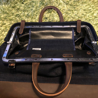 【HOUSTON/ヒューストン】大容量デニムボストンバック　新品未使用品
