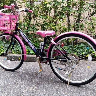 【お譲り先決定】子供用自転車22インチ（6段ギア）女の子用