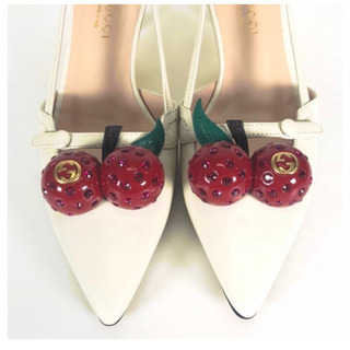 週末限定SALE 超美品 グッチ バンブー チェリー パンプス 35