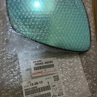 新品未使用品08643-48080レインクリアリングブルー右ミラー