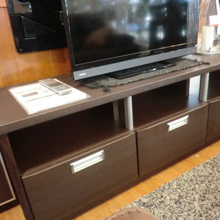 中古品】自社配送＆設置可能 ニトリ ハイタイプ テレビボード ダーク