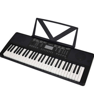 <新品・未使用>電子キーボード　ワントーンキーボード54鍵盤　黒