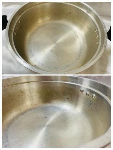 無水鍋アルミ鍋蒸し器鍋4点セットキャンプ用品時短調理調理器具 ウィナーズ 妙興寺の調理器具 鍋 グリル の中古あげます 譲ります ジモティーで不用品の処分