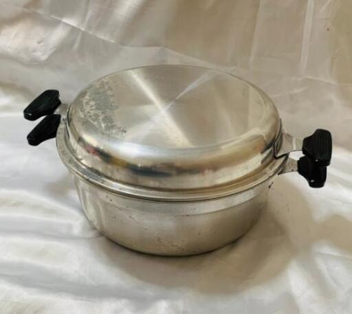 無水鍋アルミ鍋蒸し器鍋4点セットキャンプ用品時短調理調理器具 ウィナーズ 妙興寺の調理器具 鍋 グリル の中古あげます 譲ります ジモティーで不用品の処分