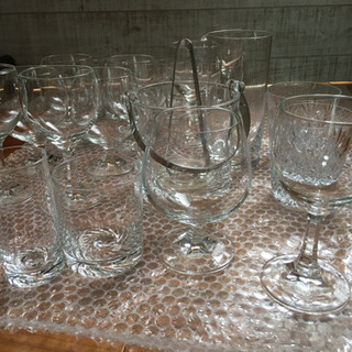 クリスタルグラス ワイングラスブランデーグラス水割りセットなど