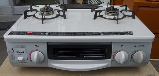 カード決済対応！20I0001 6 Rinnai/リンナイ LPガス用 ガステーブル RT31NHS-L KG560L 強火力左 ガスコンロ 中古