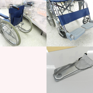 車椅子 自走式 ブルー SHINWA 車いす ☆ PayPay(ペイペイ)決済可能