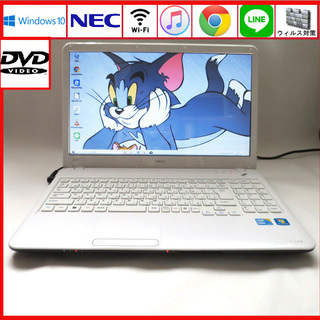 東芝 メモリ4GB HDD 160GB ノートパソコン/wifi/WEBカメラ/リュクス