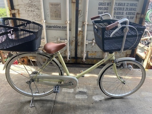 前を子乗せに変えれる丸石自転車26インチ