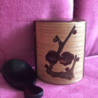 桜皮細工　茶筒