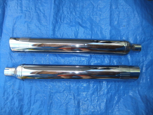 ハーレーダビッドソン　HARLEY-DAVIDSON　ショベルＦＨＬ初期型　純正マフラー　ジャバラプレス　2本　送料込み！　希少！