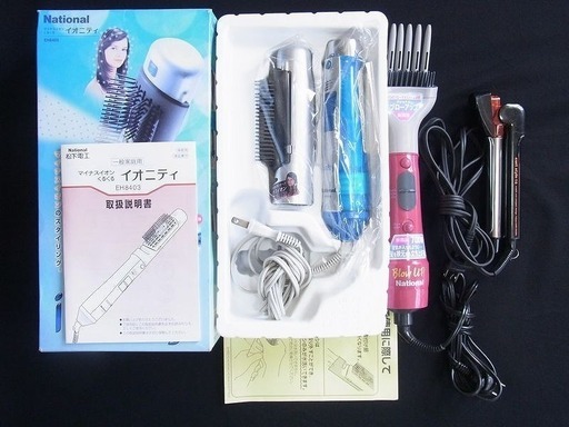 TESCOM（テスコム）コンパクトヘアアイロン＆ナショナルのドラーヤー3点