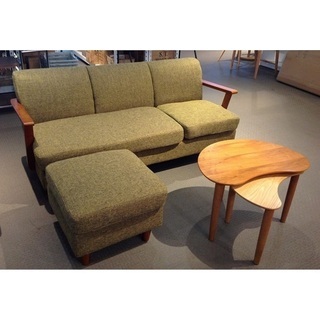 【定価56,790円 】Noce オットマン付き カウチソファ