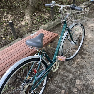 シティサイクル 27インチ ATHLETIC WORKS 外装6段 グリーン