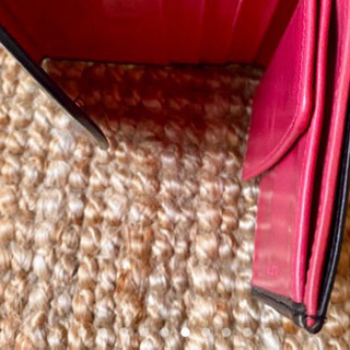 ホワイトハウスコックス 三つ折り財布 ブラック×ピンク