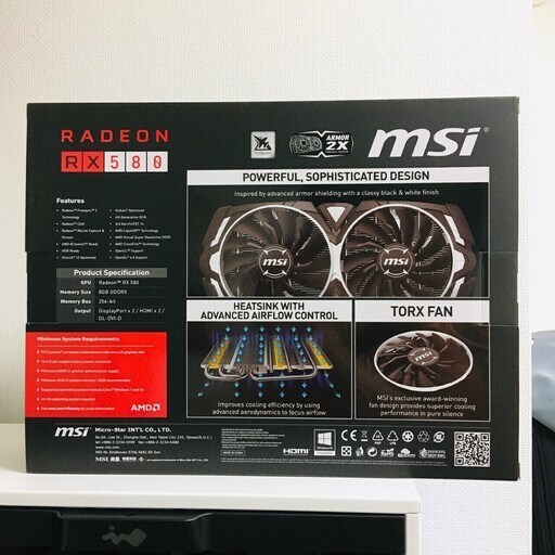 新品/未使用】Radeon RX 580 ARMOR 8G OC J - MSI | pcmlawoffices.com