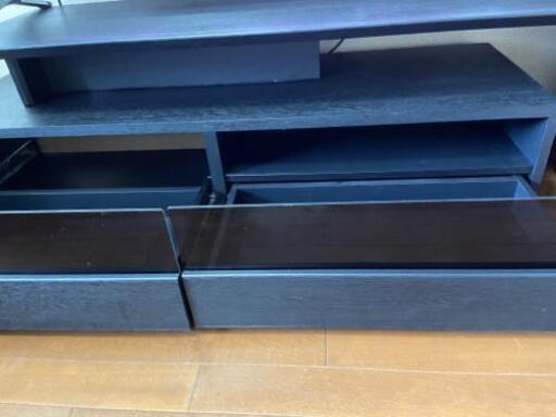 大型対応 お洒落なテレビ台 伸縮式