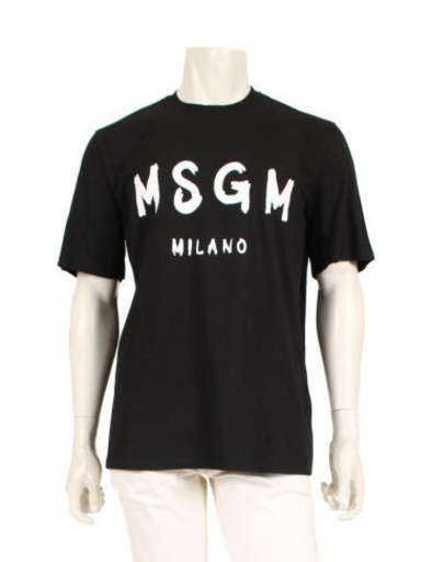 MSGM 黒半袖Tシャツ