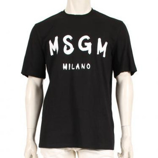 MSGM 黒半袖Tシャツ