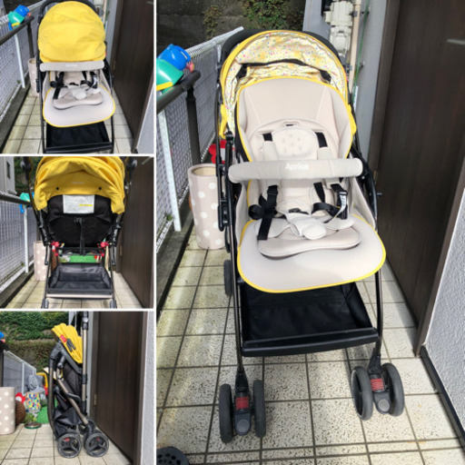 受渡し完了】Aprica オプティア AB 型ベビーカー専用レインカバー付