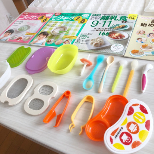 離乳食スターターセット 総額1万程 コンビ離乳食 これだけあれば完璧 Amoharu 勝川のベビー用品の中古あげます 譲ります ジモティーで不用品の処分