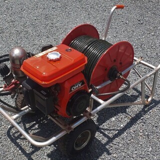 鹿児島発 丸山 動力噴霧器MS410 永田Wミニ鉄砲ノズル付き