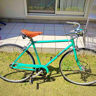 希少 シティーバイク 自転車 ビアンキ ピスタチオ