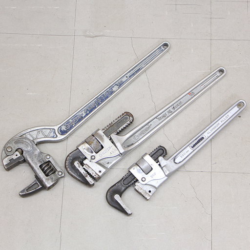 パイプレンチ 3本まとめてHTT MCC 350mm 450mm　コーナーレンチ（HD736wY)