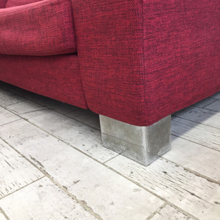 7/21東区和白 定価¥129,900 BOCONCEPT 2Pソファ オシャレな赤色 お部屋 