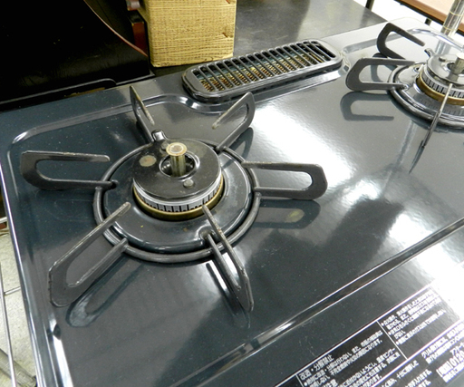 17年製 LPガス ガステーブル 幅56cm パロマ ガスコンロ 左強火 IC-N36KB-L