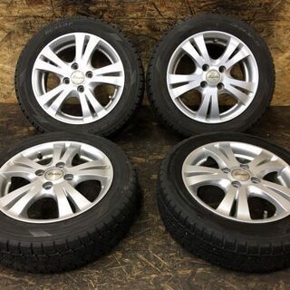 DUNLOP DSX-2 155/65R14】冬 4本【MANARAY Reverline 社外 14インチ 