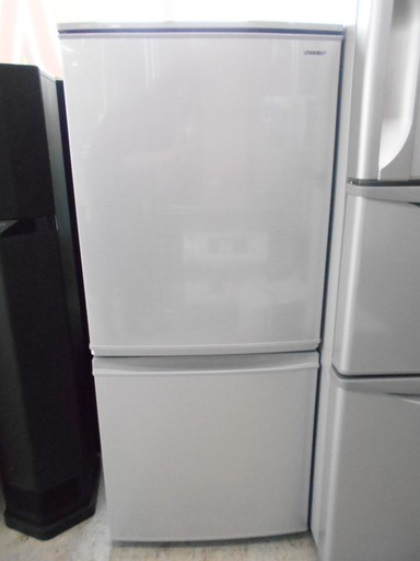 【恵庭】SHARP　シャープ　冷凍冷蔵庫　つけかえどっちもドア　2018年製　137L　SJ-D14D-S　中古品 　PayPayOK!