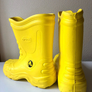 クロックス(CROCS)黄色い長靴【売ります】