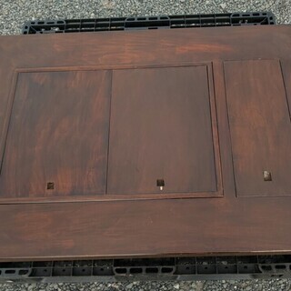 鹿児島発 木製テーブル火鉢です