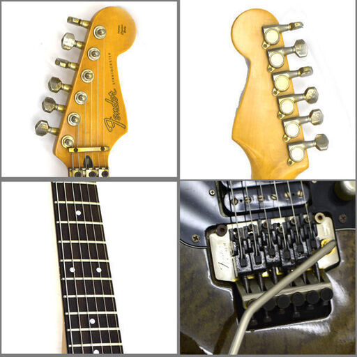 fender japan バーズアイ Eシリアル STR-80R ブラックサンバースト 調整済み テクニカル フロイドローズ ヘヴィ(0220340032)