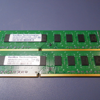 デスクトップ用メモリ DDR3 8GB(4GBx2) 中古 