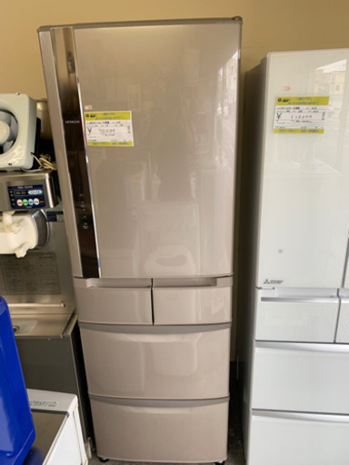 極美品 HITACHI 日立ノンフロン冷凍冷蔵庫 401L R-K42F（T）型 2017年製