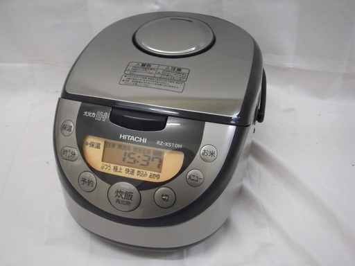 【恵庭】良品！HITACHI　日立　IHタイプ ジャー炊飯器　17年製　5.5合炊き　RZ-XS10M　中古品　PayPay支払いOK!