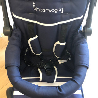 DUOシティHOP ネイビー 2人乗りベビーカー 美品