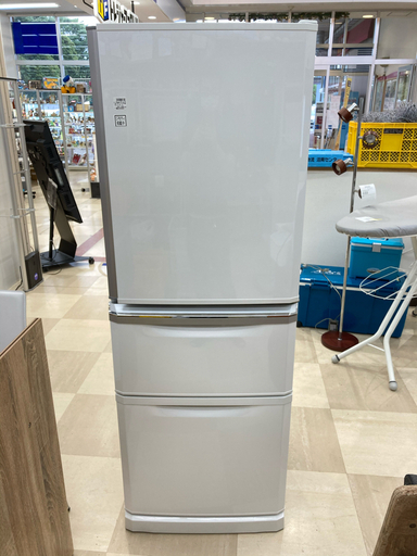 三菱 3ドア冷蔵庫 2015年製 MR-C34Y-W
