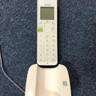 【ご相談中】SHARP 電話機　JD-S07CL-W ホワイト
