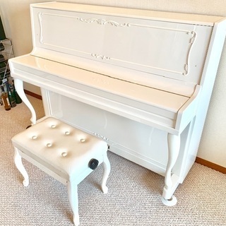 【状態良好】アップライトピアノ　Nordiska（ノルディスカ）白