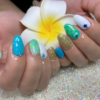 summer🌺🌴nail💅💕