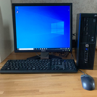 中古　HP z210 sff ワークステーションと19インチモニターのセット
