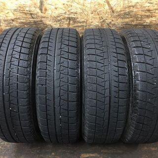 【BS BLIZZAK REVO GZ 195/65R15】冬 4本【SUBARU 純正ホイール 15インチ 6J5HPCD100+48】バリ溝 インプレッサ等　(VTE208) クレジットカード QR決済可能