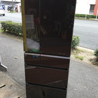 美品 2016年製 Panasonic 470L冷蔵庫 フレンチドア NR-F472XPV-T 日本